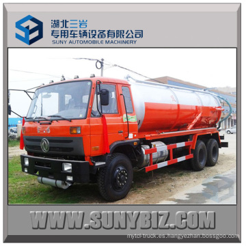 Dongfeng 20000L 210HP Rhd vacío de succión camión de aguas residuales